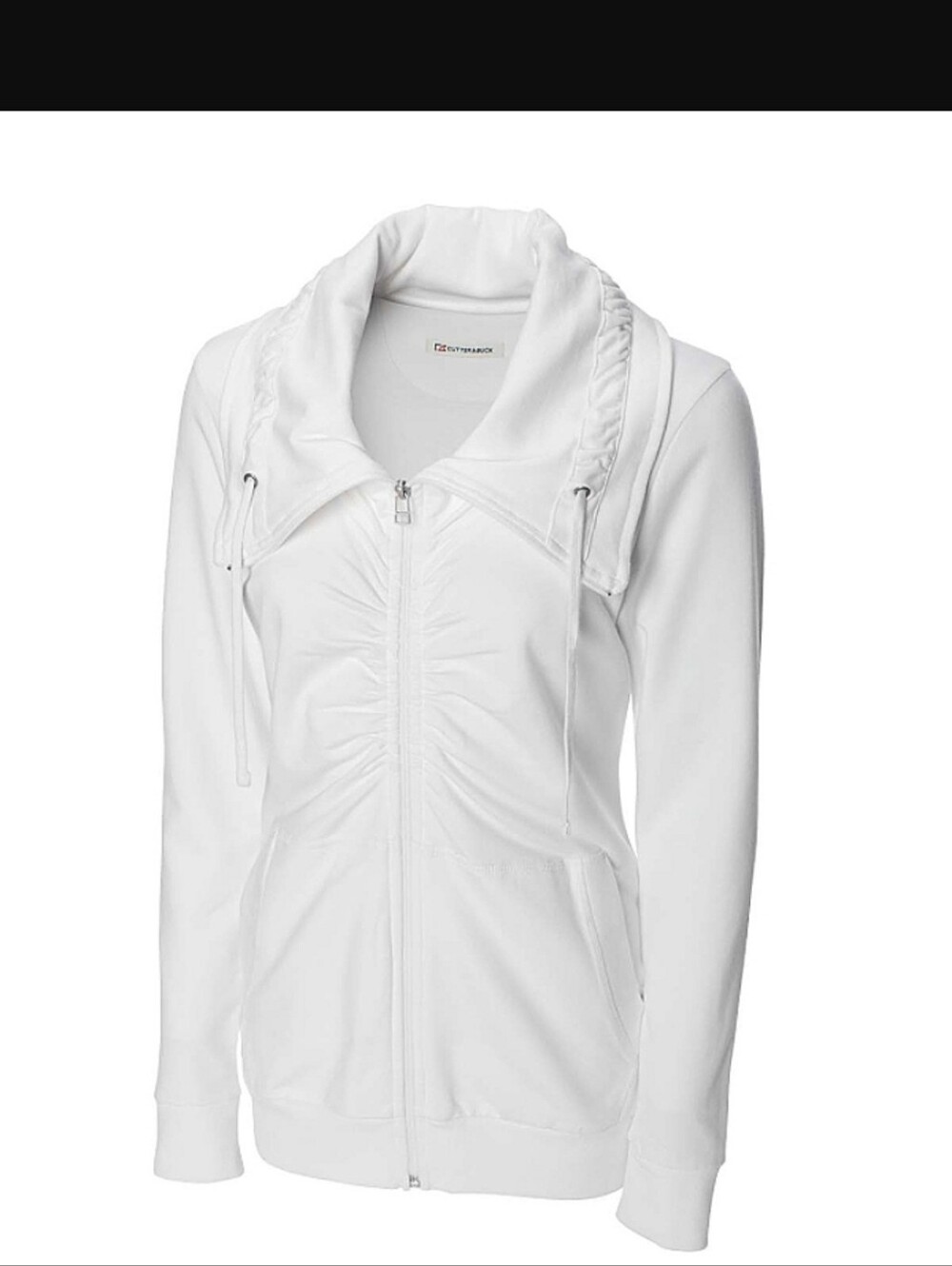 NWOT CUTTER & BUCK LCK02423 - Ladies' Squeeze Play Full Zip - White, Small